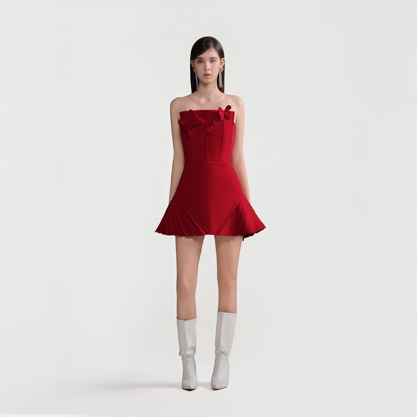 Eden Pleated Mini Dress
