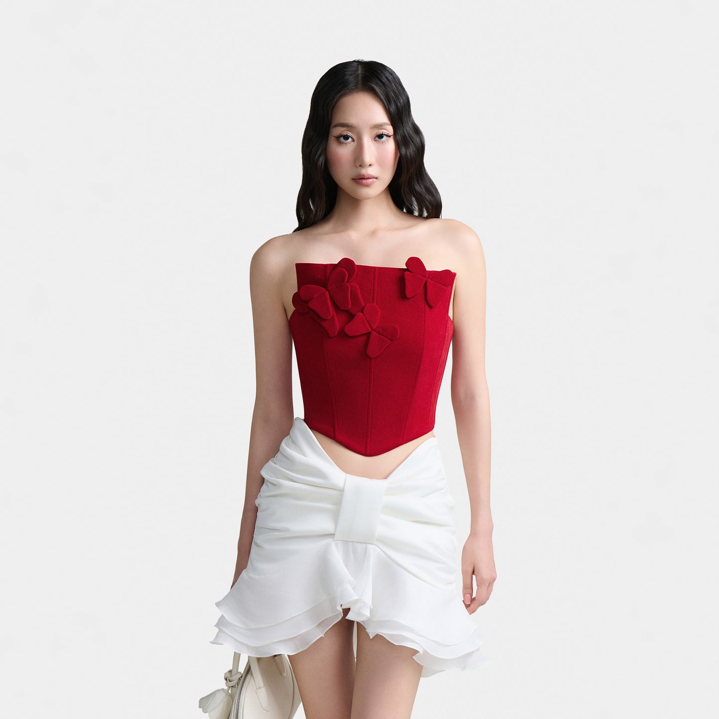 One Perfect Rose Velvet Corset