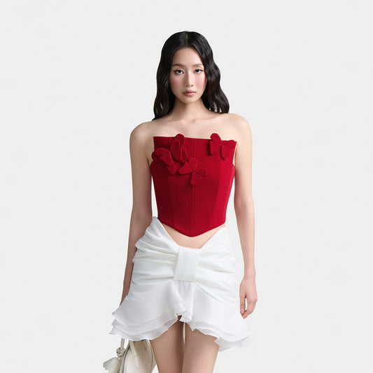One Perfect Rose Velvet Corset