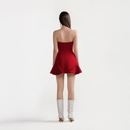Eden Pleated Mini Dress